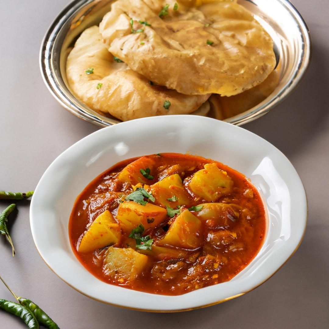 singhade ki poori sabzi